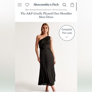 ABERCROMBIE black one sleeve dress size s